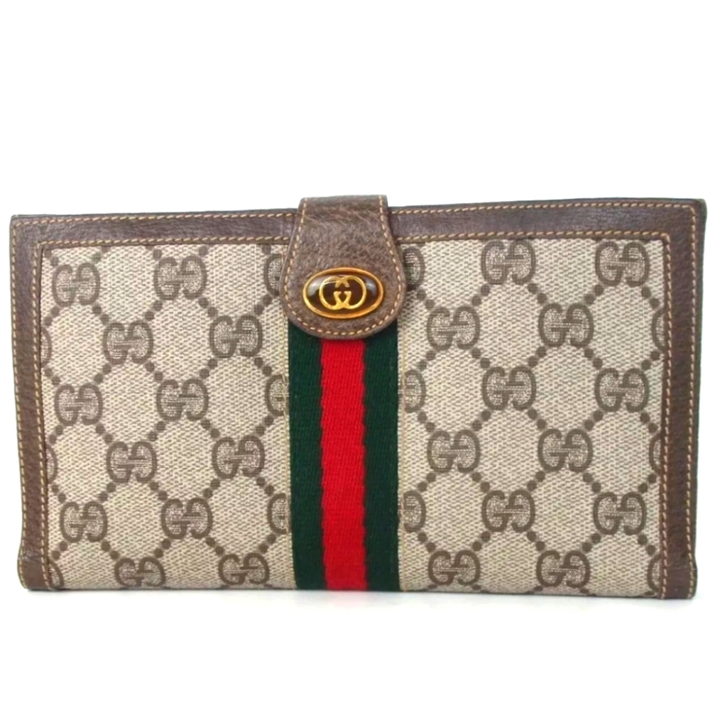 Gucci Brown and Green Wallet